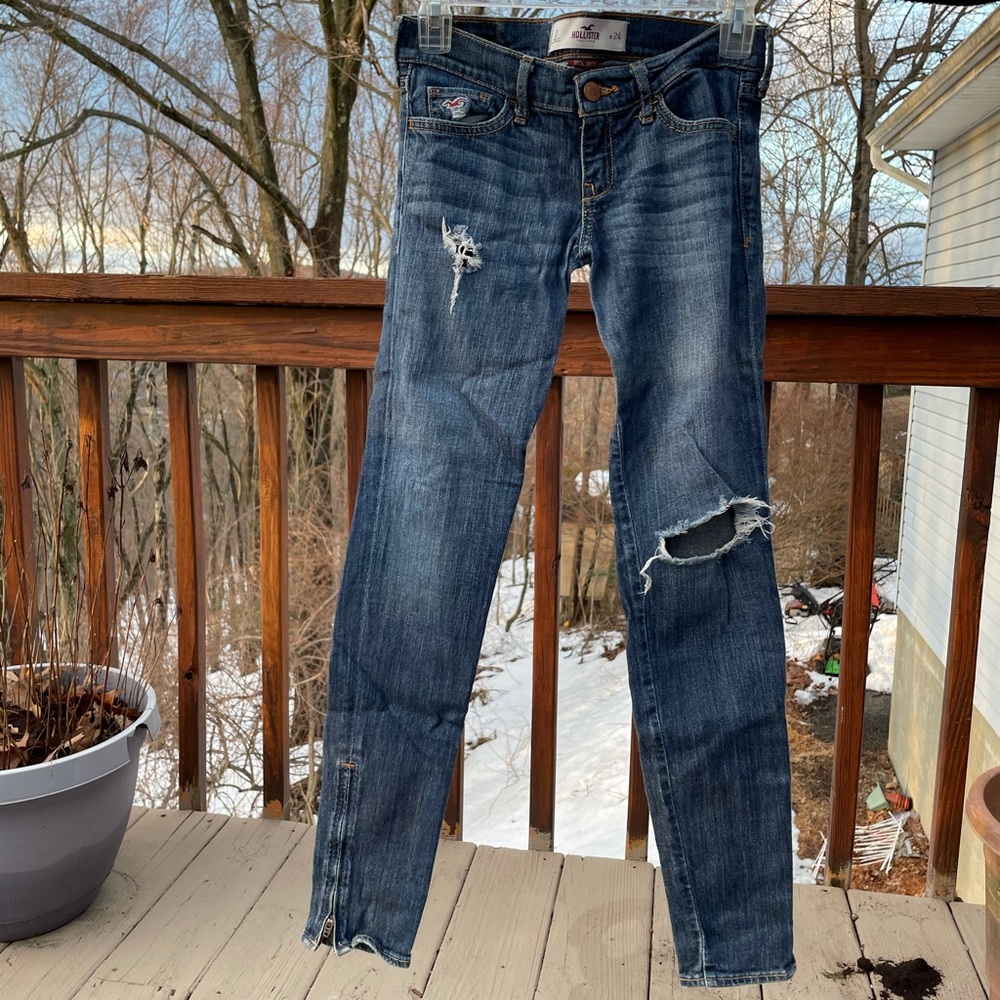 Ripped Hollister Jeans